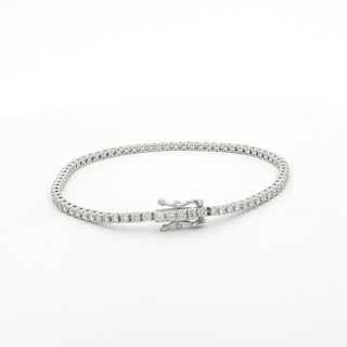 Pulsera Tennis de diamantes naturales 1 ct