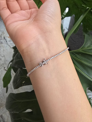 Pulsera Tennis de diamantes naturales 1 ct