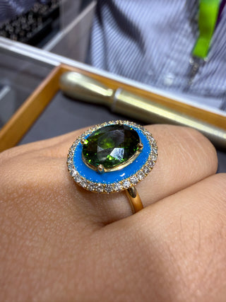 ANILLO 27- TURMALINA - 18K - Talla 6