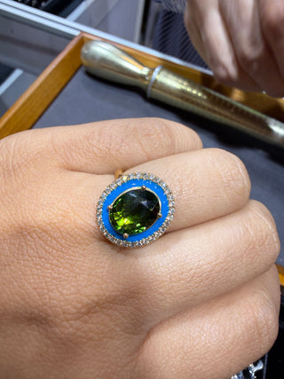 ANILLO 27- TURMALINA - 18K - Talla 6