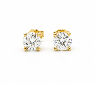 Studs de diamantes de laboratorio redondos 3ct