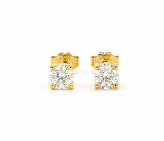 Studs de Diamantes de laboratorio Redondos 1.5 ct