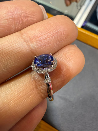 ANILLO 29- TANZANITA - 18K - Talla 6 1/2