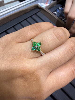 ANILLO 10- NATURAL - 18K