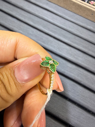 ANILLO 10- NATURAL - 18K