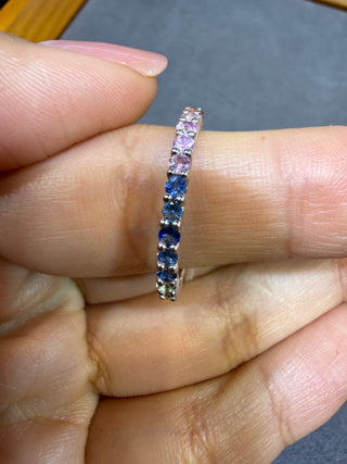 ANILLO 20- ZAFIROS - 18K - Talla 6 1/2