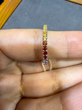 ANILLO 20- ZAFIROS - 18K - Talla 6 1/2