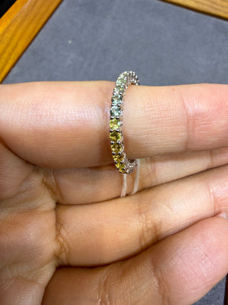 ANILLO 20- ZAFIROS - 18K - Talla 6 1/2
