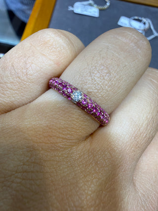 ANILLO 22 - RUBIES - 18K - Talla 6-8