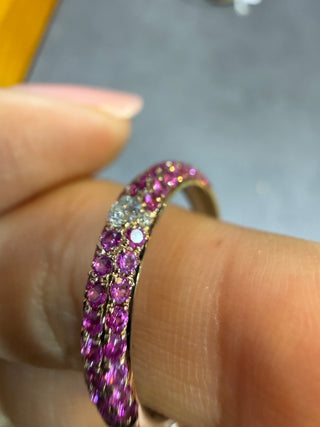 ANILLO 22 - RUBIES - 18K - Talla 6-8