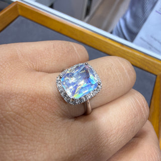 ANILLO 24 - MOONSTONE - 18K - Talla 6 1/2