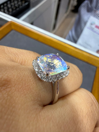 ANILLO 24 - MOONSTONE - 18K - Talla 6 1/2