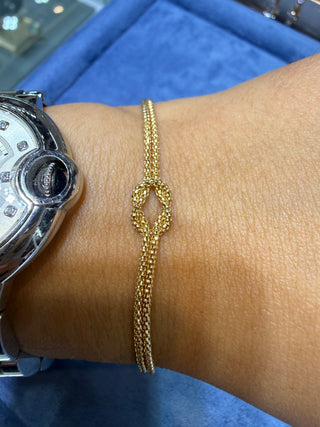 PULSERA NUDO 18K MEDIDA 17 CM