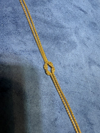 PULSERA NUDO 18K MEDIDA 17 CM
