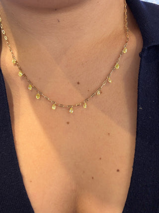 Collar cascada- LAB - 14K