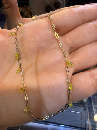 Collar cascada- LAB - 14K