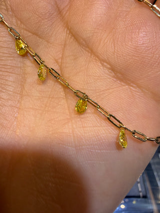 Collar cascada- LAB - 14K
