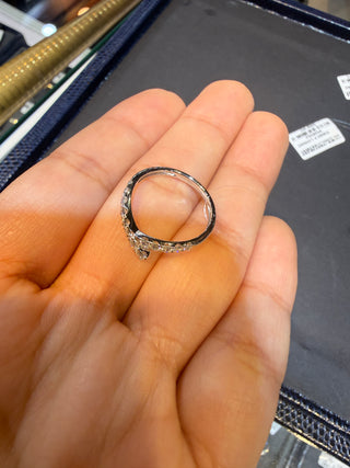 Anillo cruce  Diamantes - LAB - TALLA 5 1/2