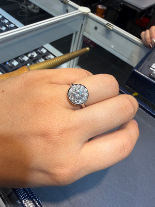 ANILLO Solitario Pavé - LAB- TALLA 5 1/2