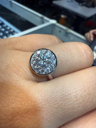 ANILLO Solitario Pavé - LAB- TALLA 5 1/2
