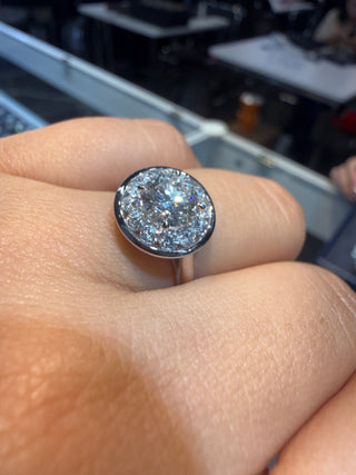 ANILLO Solitario Pavé - LAB- TALLA 5 1/2