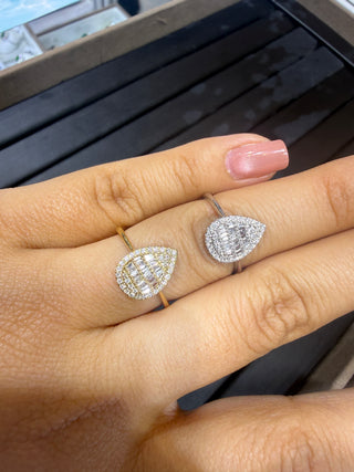 ANILLO Pera puzzle - NATURAL - 18K