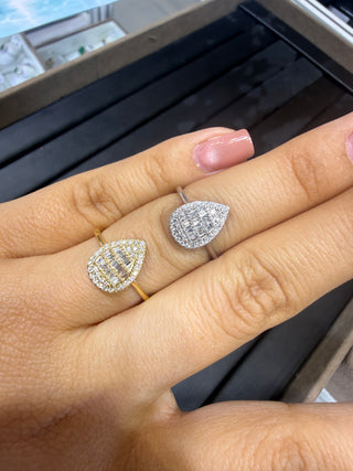 ANILLO Pera puzzle - NATURAL - 18K