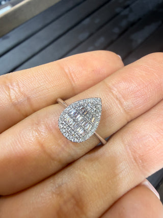 ANILLO Pera puzzle - NATURAL - 18K