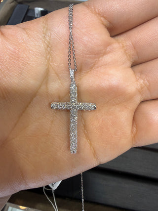 CRUZ PAVÉ- NATURAL - 18K