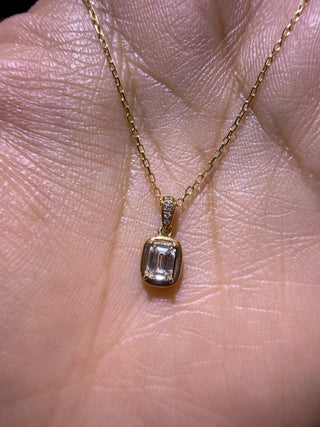 COLLAR Solitario OCT - NATURAL - 18K