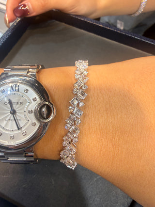 PULSERA Mix - LAB - MEDIDA 16.5 cm (PLATINO)
