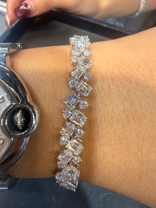 PULSERA Mix - LAB - MEDIDA 16.5 cm (PLATINO)
