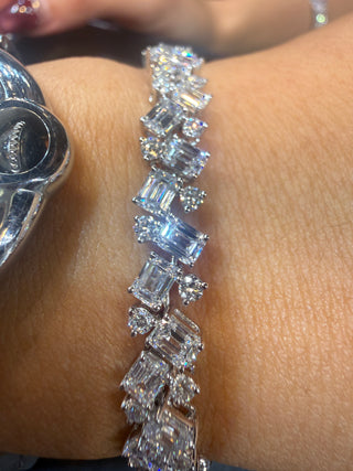 PULSERA Mix - LAB - MEDIDA 16.5 cm (PLATINO)