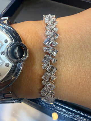 PULSERA Mix - LAB - MEDIDA 16.5 cm (PLATINO)