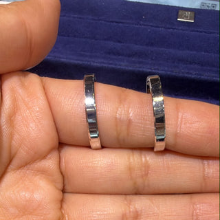 Anillo Platino - Hombre-  Talla 10 y 10 1/2